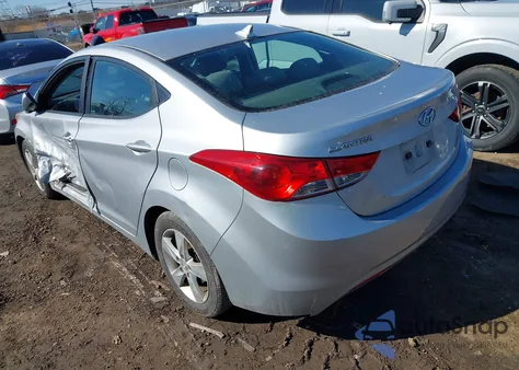 2012 Hyundai Elantra Gls from USA, damaged, VIN 5NPDH4AEXCH063836